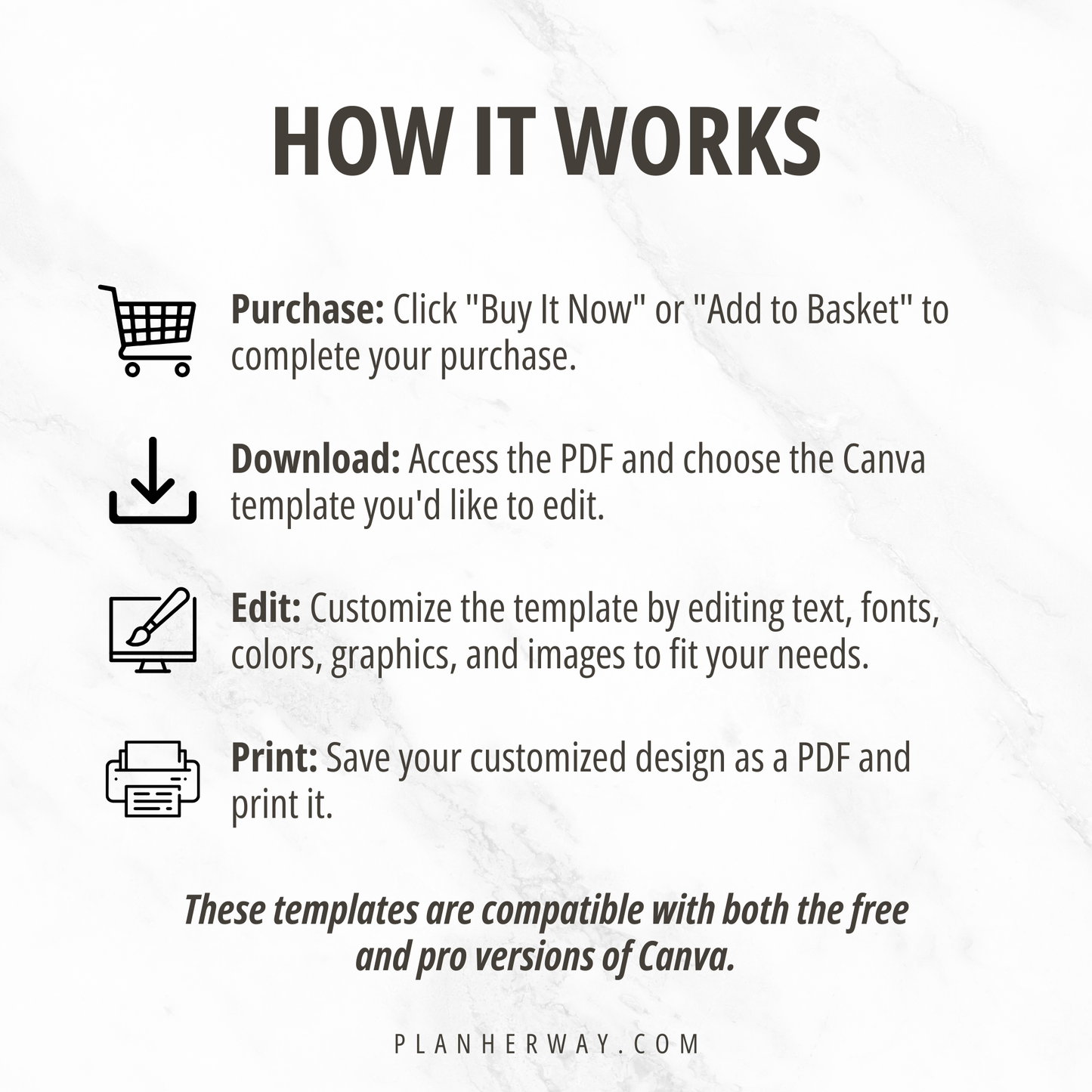 Price List Template Canva PLR | Editable Product Pricing List Printable