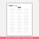 2024-2025-2026 Yearly Calendar Printable Planner PDF Calendar Bundle ...