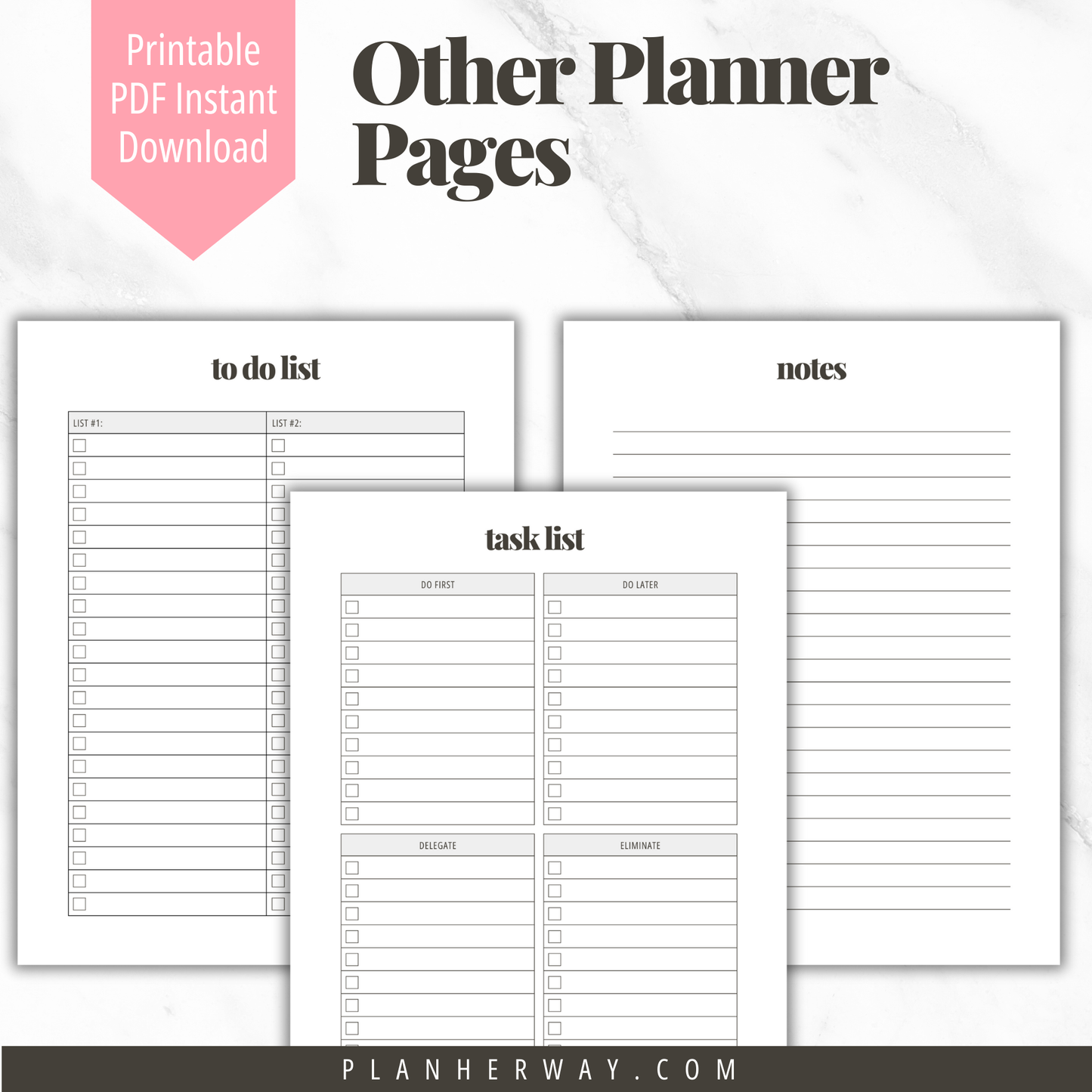 Quick Start Goal Planner for Small Business Owners Printable PDF