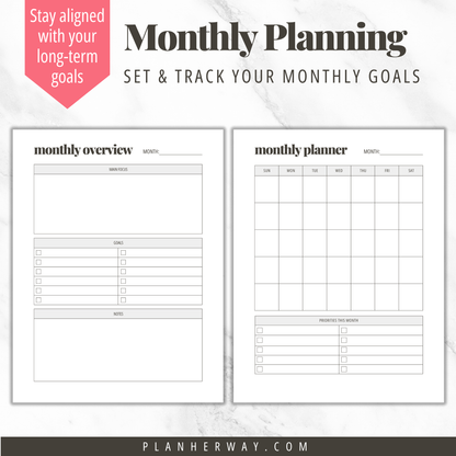 Quick Start Goal Planner for Small Business Owners Printable PDF